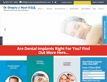 Tablet Screenshot of irmocosmeticdentist.com